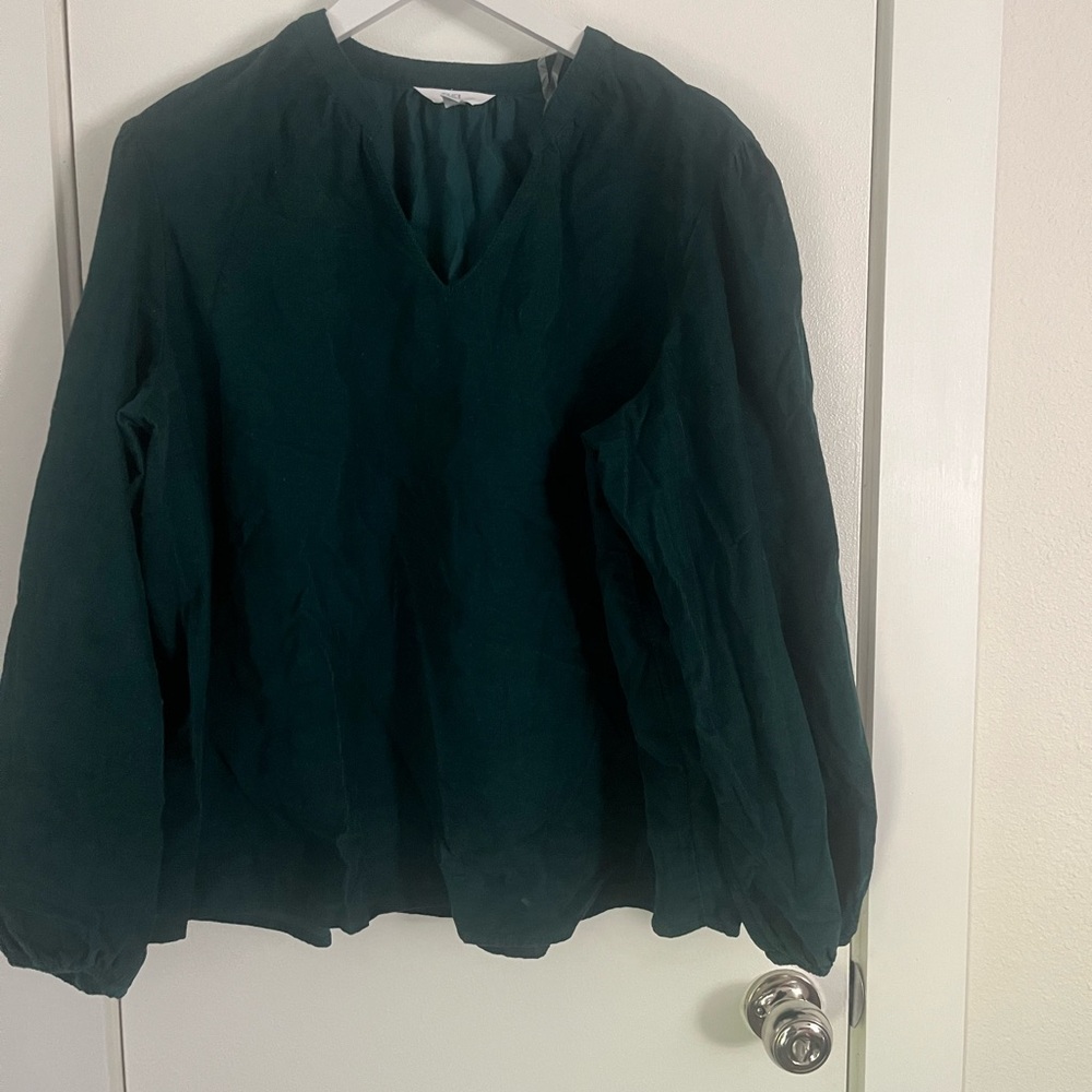 Time and Tru Deep Green Blouse